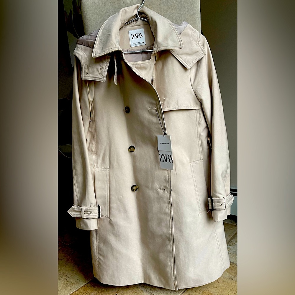 New Zara trench coat side XS